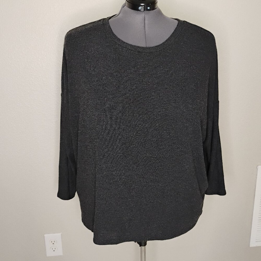 Joyspun 3X Pullover Top | Lightweight | Charcoal Gray | Soft & Comfy
